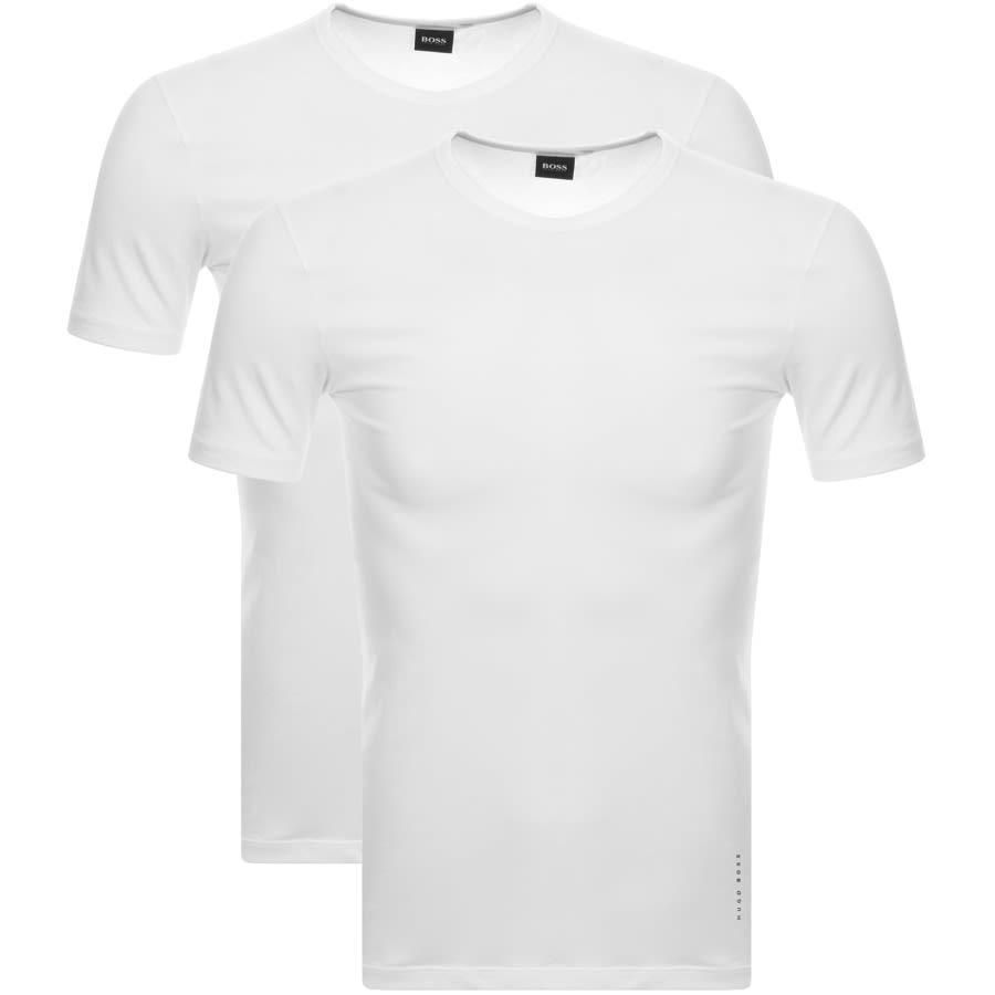 Alternative Image for ProductBOSS 2 Pack Crew Neck T Shirts White1